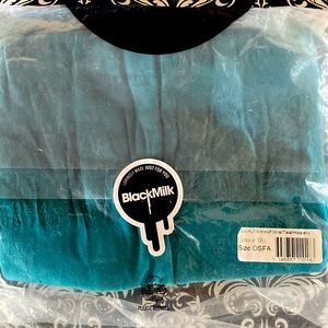 BNWT BLACKMILK Teal Sporty Stripes Floral Tights OSFA